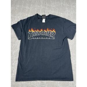 Thrasher Magazine Gilman Black Skater T-Shirt Size M
